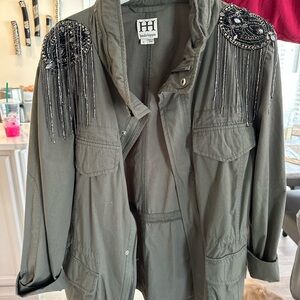 Haute Hippie Green Embellished Jacket